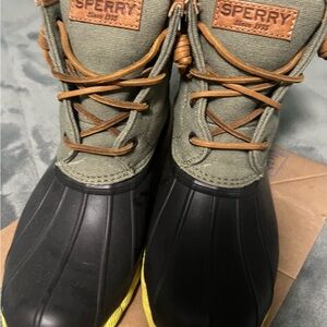 Sperry Brown and Tan Boots